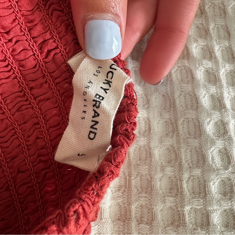 Lucky Brand Terracotta Knit Top